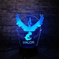 Pokemon Go 3D Led Lampe Mit Farbwechsel (Nachtlicht, Tischlampe)