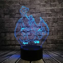 Pokemon Go 3D Led Lampe Mit Farbwechsel (Nachtlicht, Tischlampe)