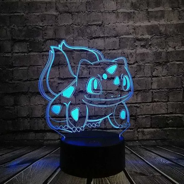 Pokemon Go 3D Led Lampe Mit Farbwechsel (Nachtlicht, Tischlampe)