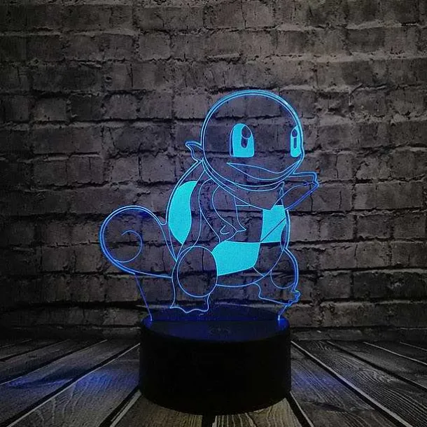 Pokemon Go 3D Led Lampe Mit Farbwechsel (Nachtlicht, Tischlampe)