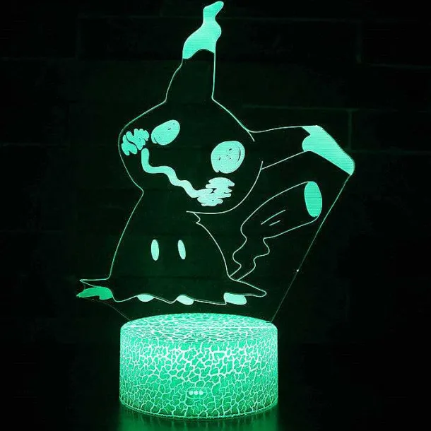 Pokemon Go 3D Led Lampe Mit Farbwechsel (Nachtlicht, Tischlampe)