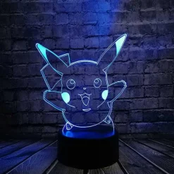 Pokemon Go 3D Led Lampe Mit Farbwechsel (Nachtlicht, Tischlampe)