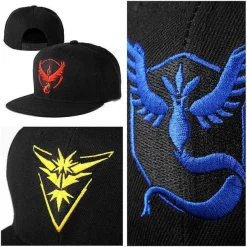 Pokemon Go Team Valor, Team Mystic, Team Instinct - Baseball Cap Snapback Cap