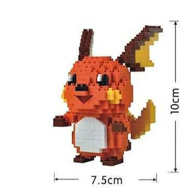 Pokemon Growlithe, Raichu, Weezing, Sudowoodo, Fennekin, Froakie Baustein Figuren