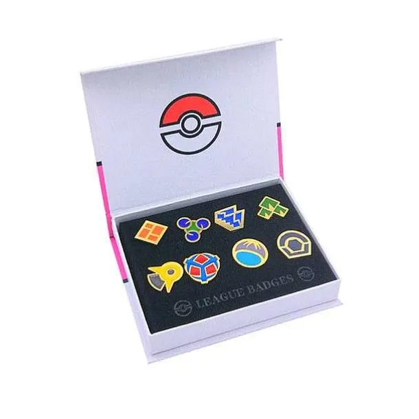 Pokemon Gym Badges Kanto, Johto, Hoenn, Sinnoh, Unova, Kalos (6 Varianten)