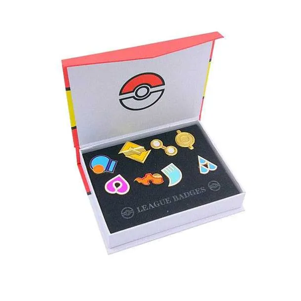 Pokemon Gym Badges Kanto, Johto, Hoenn, Sinnoh, Unova, Kalos (6 Varianten)
