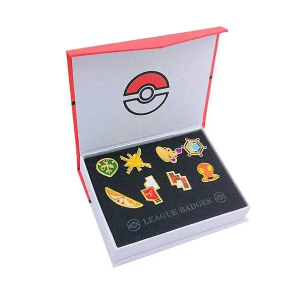 Pokemon Gym Badges Kanto, Johto, Hoenn, Sinnoh, Unova, Kalos (6 Varianten)