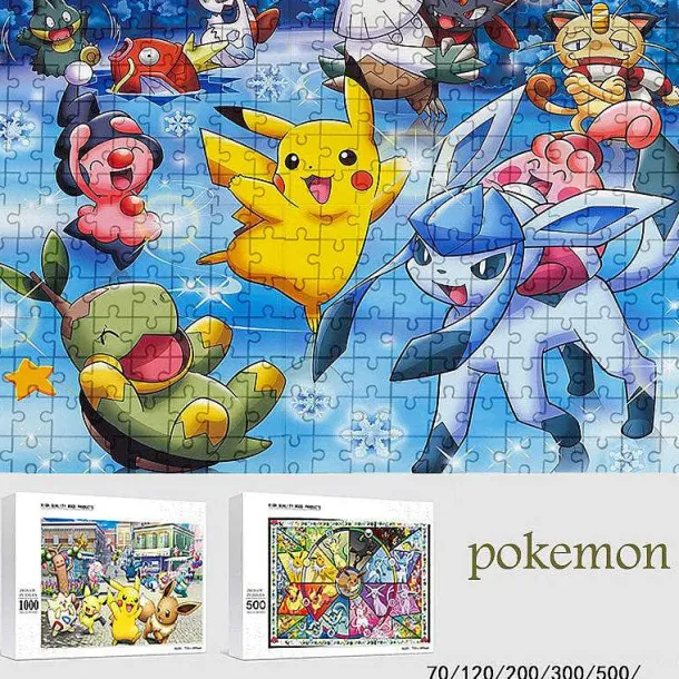 Pokemon Holz Puzzle, Bis Zu 500 Teile
