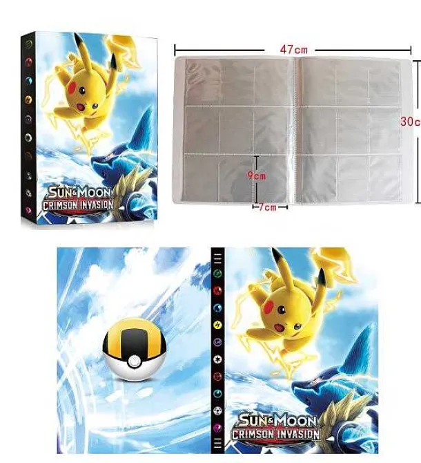 Pokemon Karten Sammelalbum Fur 432 Karten Im A4 Format - Viele Pokemon Motive
