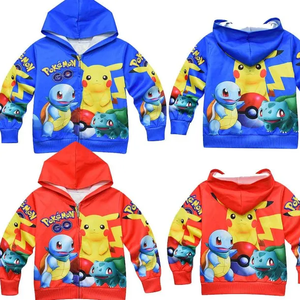 Pokemon Kinder Kapuzensweatjacke