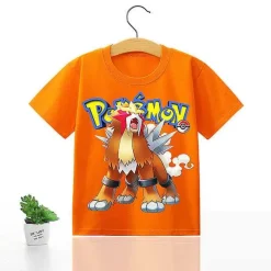 Pokemon Kinder Pikachu T-Shirt Fur Den Sommer Viele Motive