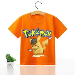 Pokemon Kinder Pikachu T-Shirt Fur Den Sommer Viele Motive
