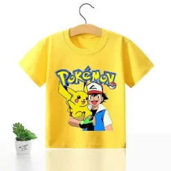 Pokemon Kinder Pikachu T-Shirt Fur Den Sommer Viele Motive