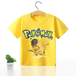 Pokemon Kinder Pikachu T-Shirt Fur Den Sommer Viele Motive