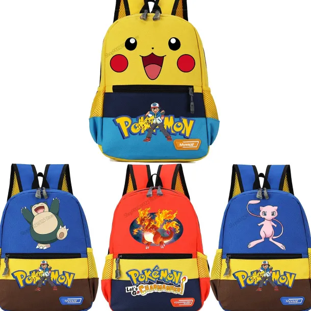 Pokemon Kinder Rucksäcke Mit Relaxo, Glruak, Mewtwo Oder Pikachu Motiv