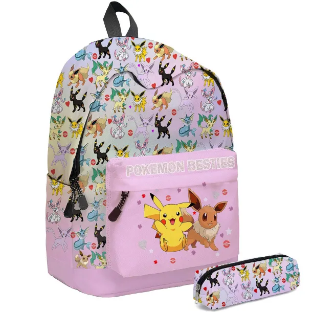 Pokemon Kinder Schulrucksack Und Stiftetui