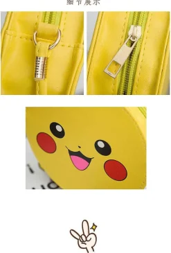 Pokemon Kleine Runde Handtasche Mit Pikachu Motiv