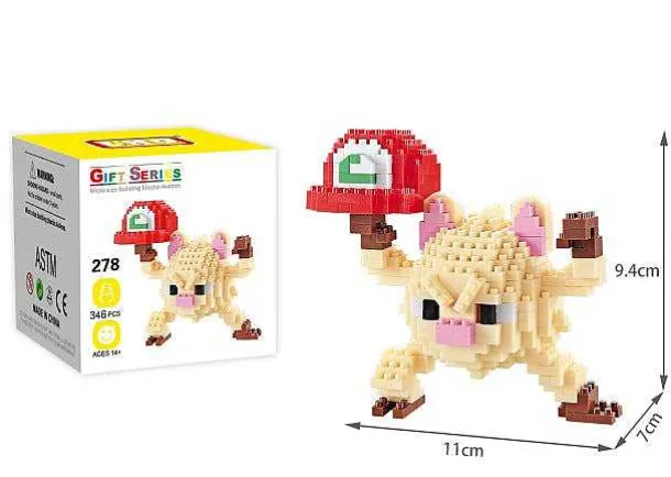 Pokemon Klemm-Baustein Figuren: Sterndu, Gengar, Pikachu, Floink, Kussilla, Rossana, Menki,