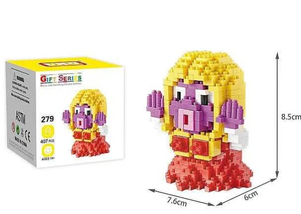 Pokemon Klemm-Baustein Figuren: Sterndu, Gengar, Pikachu, Floink, Kussilla, Rossana, Menki,