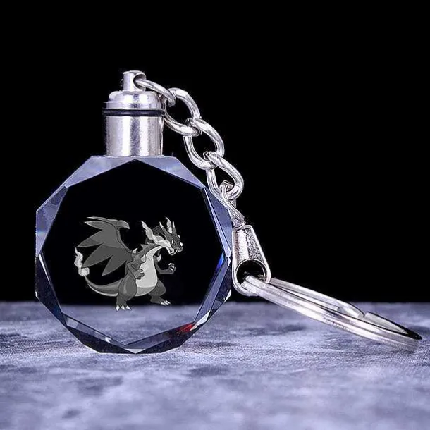 Pokemon Kristall Anhanger Mit 3D Effekt - Viele Motive