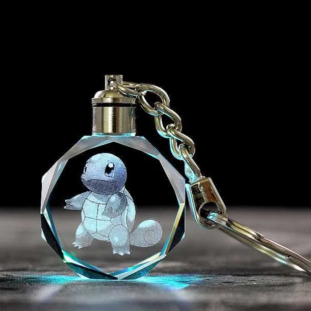 Pokemon Kristall Anhanger Mit 3D Effekt - Viele Motive