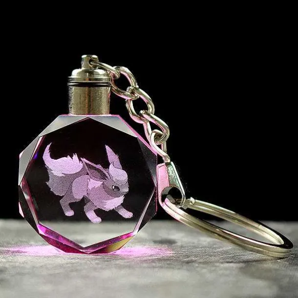 Pokemon Kristall Anhanger Mit 3D Effekt - Viele Motive