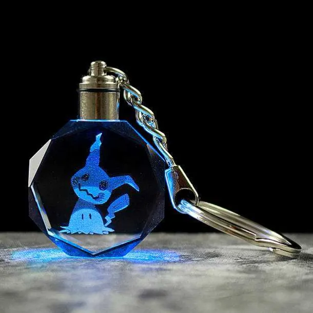 Pokemon Kristall Anhanger Mit 3D Effekt - Viele Motive