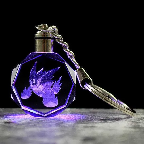 Pokemon Kristall Anhanger Mit 3D Effekt - Viele Motive