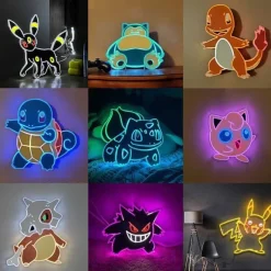 Pokemon Led Neonlicht Wandlampe
