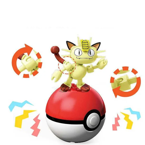 Pokemon Mega Construx Bauset Mit Figur Und Pokeball