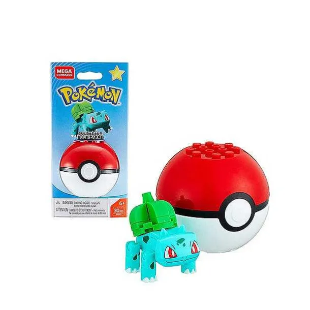 Pokemon Mega Construx Bauset Mit Figur Und Pokeball