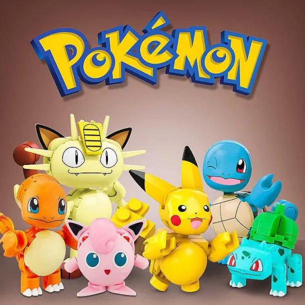 Pokemon Mega Construx Bauset Mit Figur Und Pokeball