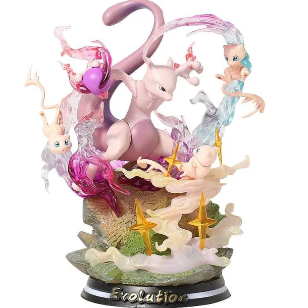 Pokemon Mewtwo Mewtu Mew Statue Sammel Figur