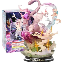 Pokemon Mewtwo Mewtu Mew Statue Sammel Figur