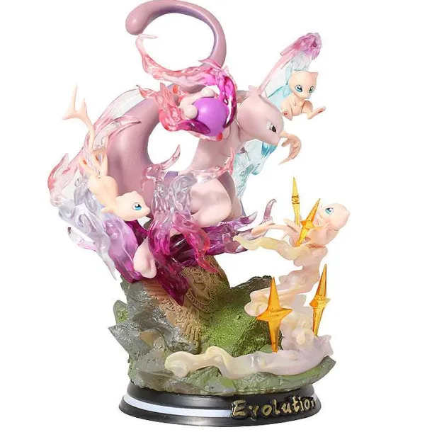 Pokemon Mewtwo Mewtu Mew Statue Sammel Figur