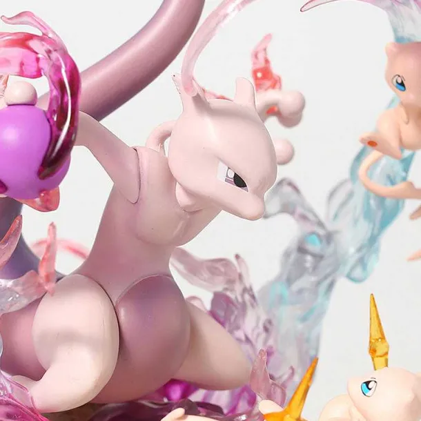 Pokemon Mewtwo Mewtu Mew Statue Sammel Figur