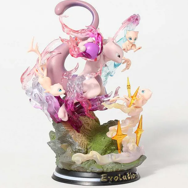 Pokemon Mewtwo Mewtu Mew Statue Sammel Figur