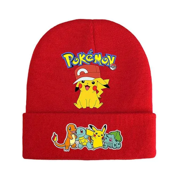 Pokemon Mützen Im Roten Winter Look - Viele Motive