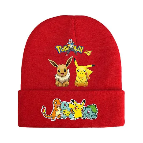 Pokemon Mützen Im Roten Winter Look - Viele Motive