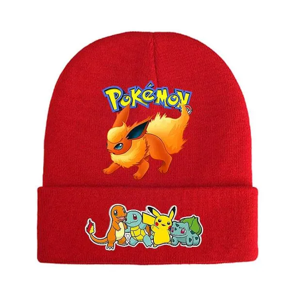 Pokemon Mützen Im Roten Winter Look - Viele Motive