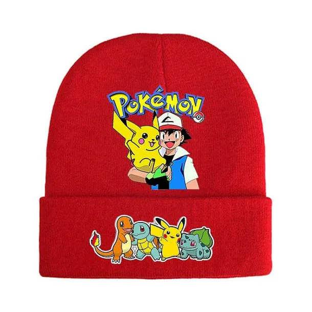 Pokemon Mützen Im Roten Winter Look - Viele Motive