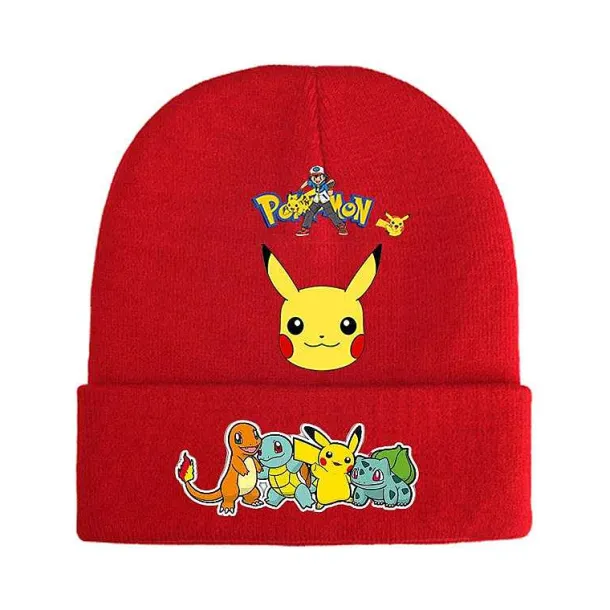 Pokemon Mützen Im Roten Winter Look - Viele Motive