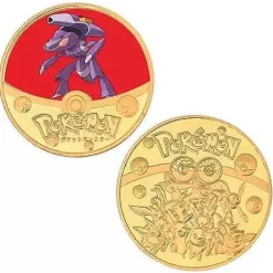 Pokemon Munzen Mit Verschiedenen Pokemon Mewtu, Quajutsu, Pikachu Mew, Genesect U. A.
