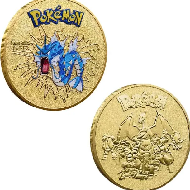 Pokemon Munzen Mit Verschiedenen Pokemon Mewtu, Quajutsu, Pikachu Mew, Genesect U. A.