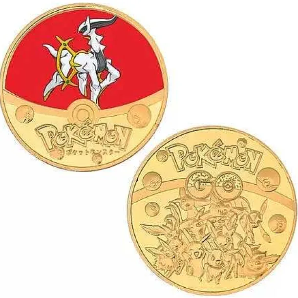 Pokemon Munzen Mit Verschiedenen Pokemon Mewtu, Quajutsu, Pikachu Mew, Genesect U. A.