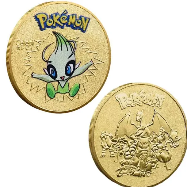 Pokemon Munzen Mit Verschiedenen Pokemon Mewtu, Quajutsu, Pikachu Mew, Genesect U. A.