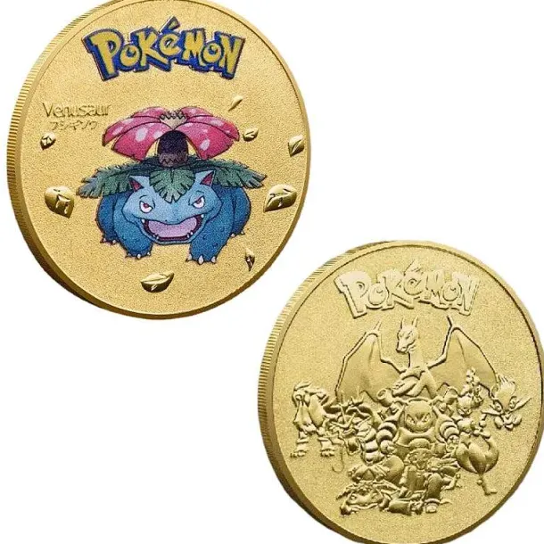 Pokemon Munzen Mit Verschiedenen Pokemon Mewtu, Quajutsu, Pikachu Mew, Genesect U. A.
