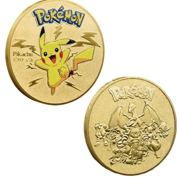 Pokemon Munzen Mit Verschiedenen Pokemon Mewtu, Quajutsu, Pikachu Mew, Genesect U. A.