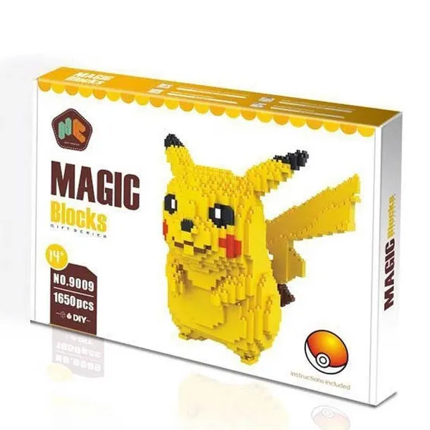 Pokemon Pikachu Baustein Magic Blocks, 1650 Teile