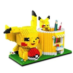 Pokemon Pikachu Baustein Set Als Stiftehalter